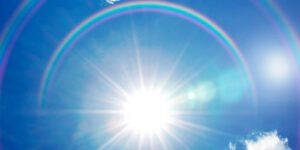 halos de luz en los ojos