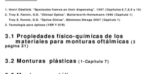 materiales y tecnologia de monturas