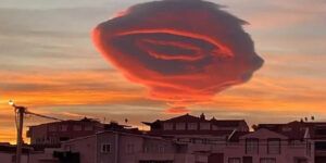 nube en el ojo en movimiento