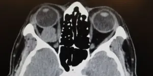 tumor cerebral detras del ojo